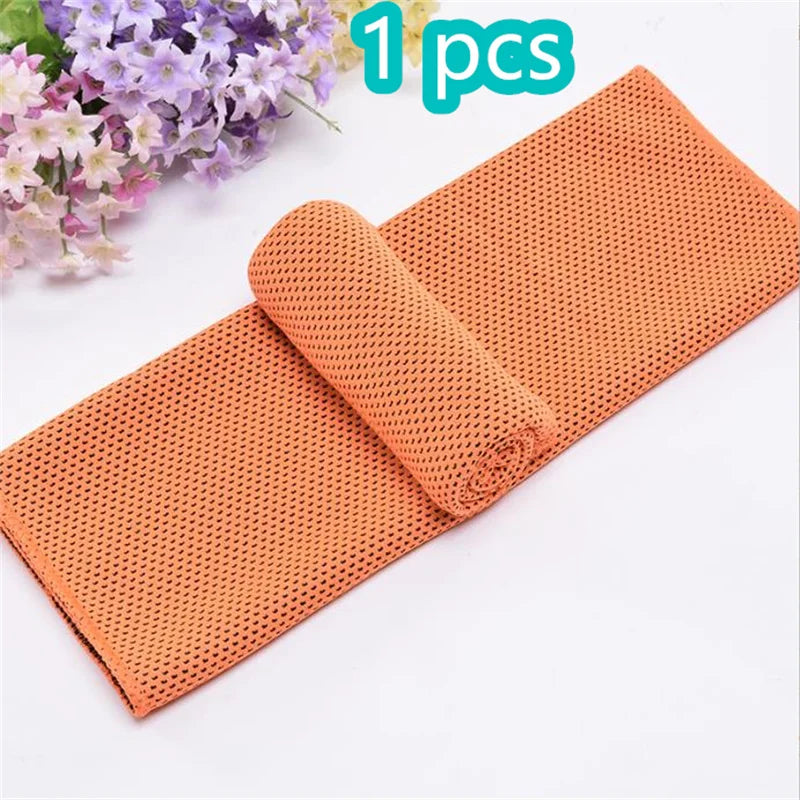 Toalla refrescante de microfibra de alivio instantáneo, toallas frescas, envoltura para el cuello, trapos fríos para deportes, Fitness, Camping y ciclismo, 1-10 Uds.
