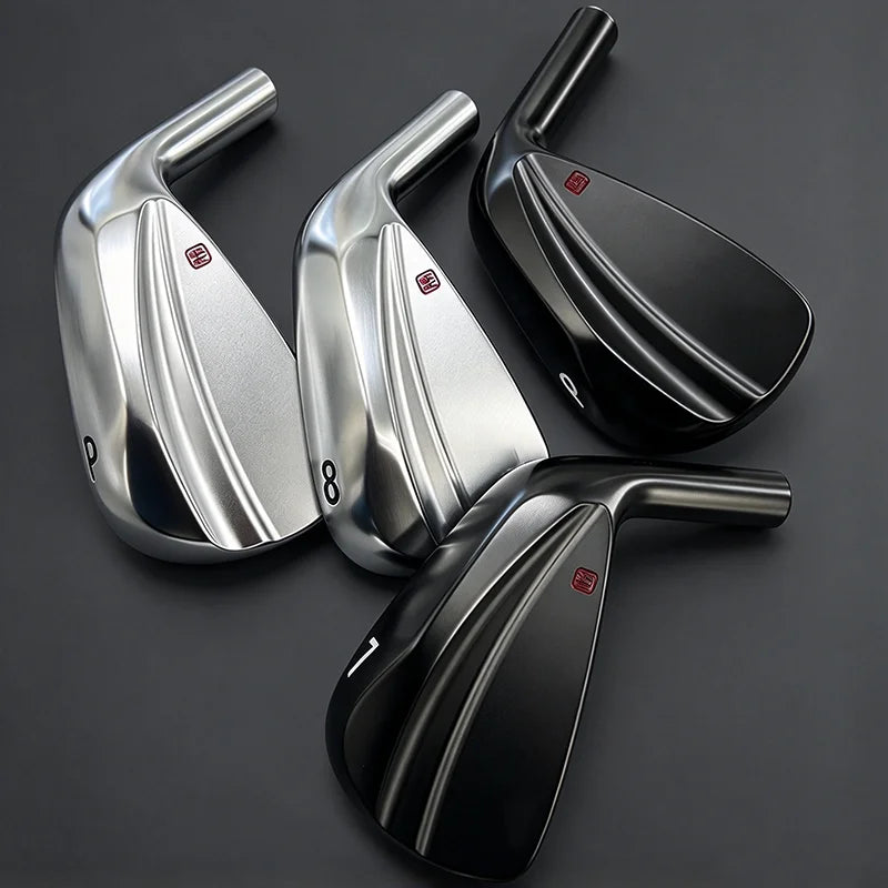 Juego de hierros de golf KM700 para diestros, modelo 456789P, fabricados en acero al carbono S20C, con cabeza de hierro de golf forjada, sin eje. Hierro de golf KM700.