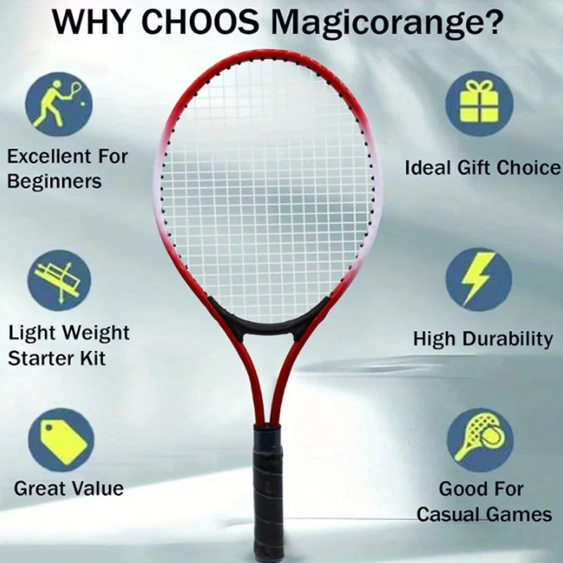 Kit de Raquetas de Tenis, 1 Juego que Incluye Entrenador de Rebote, Pelotas de Tenis, Cinta Absorbente de Sudor y Bolsa de Almacenamiento para Práctica y Entrenamiento de Dos Personas