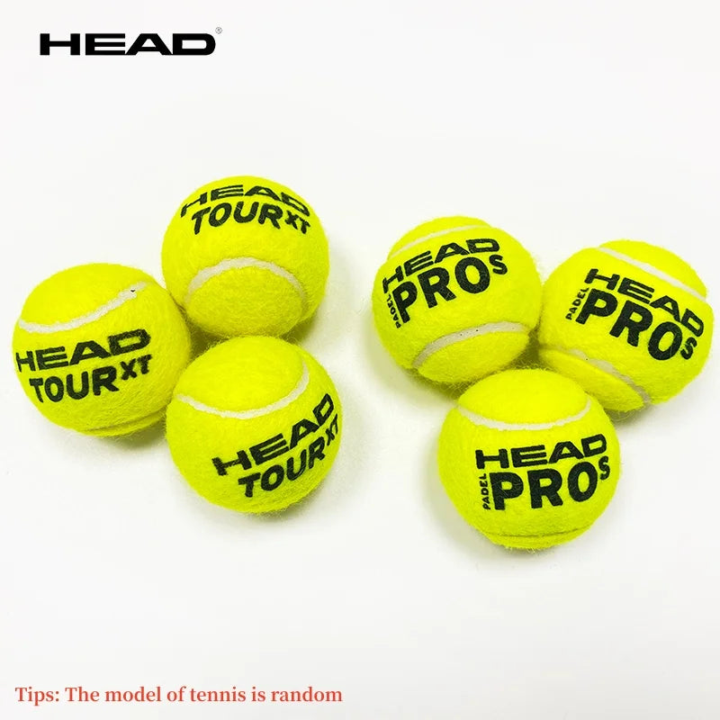Pelota de tenis HEAD, pelotas de entrenamiento de goma y lana, pelotas de partido de alta elasticidad, tenis duraderos (modelo aleatorio), 3/6/9 Uds.