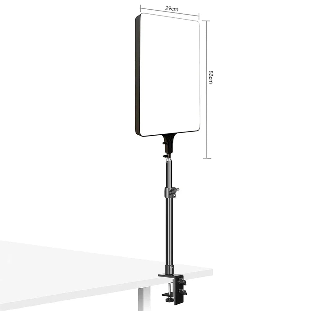 Panel LED SH 2700-5600K de 24 Pulgadas, Luz Plana para Fotografía y Video, Luz de Relleno Profesional para Estudio, Iluminación Fotográfica para Tiktok