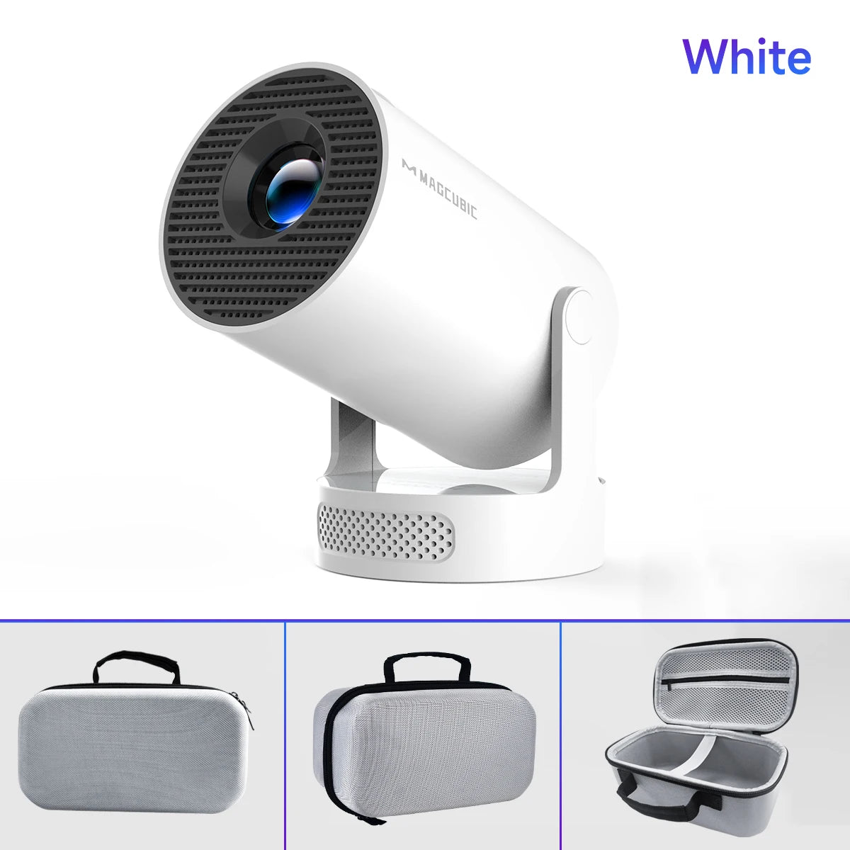 Proyector Magcubic 8K Wifi6 290ANSI Android 14 Dual WIFI Allwinner H726 BT5.4 1280*720P Cine en Casa Portátil para Exteriores HY300 Pro +