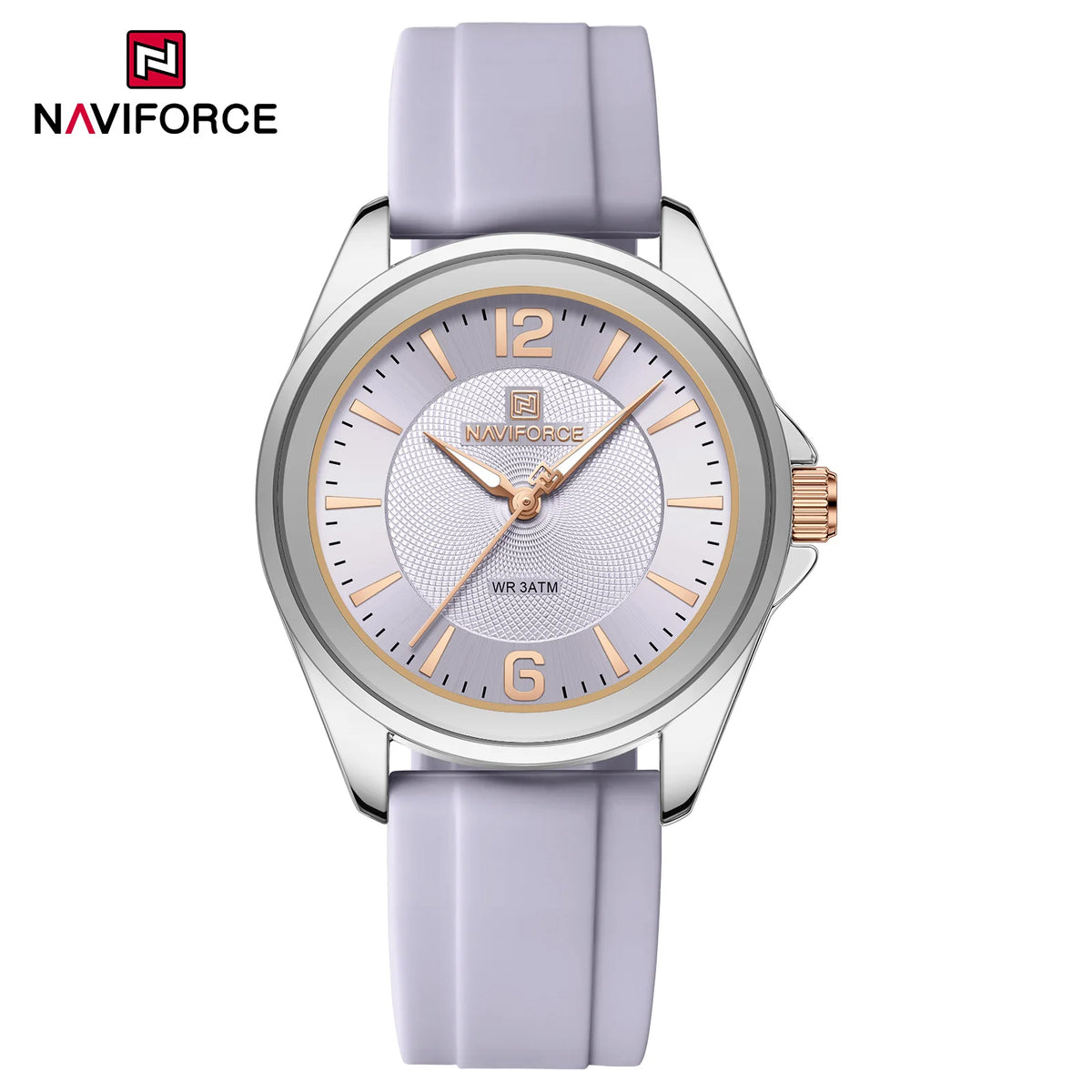 Naviforce 5068 Elegant Female Quartz Waterproof Silicone Strap Watches for Women Ladies Clocks Gifts reloj mujer часы