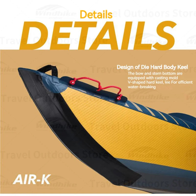 AQUA MARINA Bote Inflable para Remar, Canoa para 1-3 Personas, Doble Capa de PVC Reforzado, con Juego de Asientos Inflables, Kayak TOMAHAWK