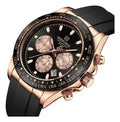 Reloj de cuarzo deportivo impermeable para hombre NAVIFORCE, cronógrafo, correa de silicona, reloj de pulsera luminoso, Relogio Masculino