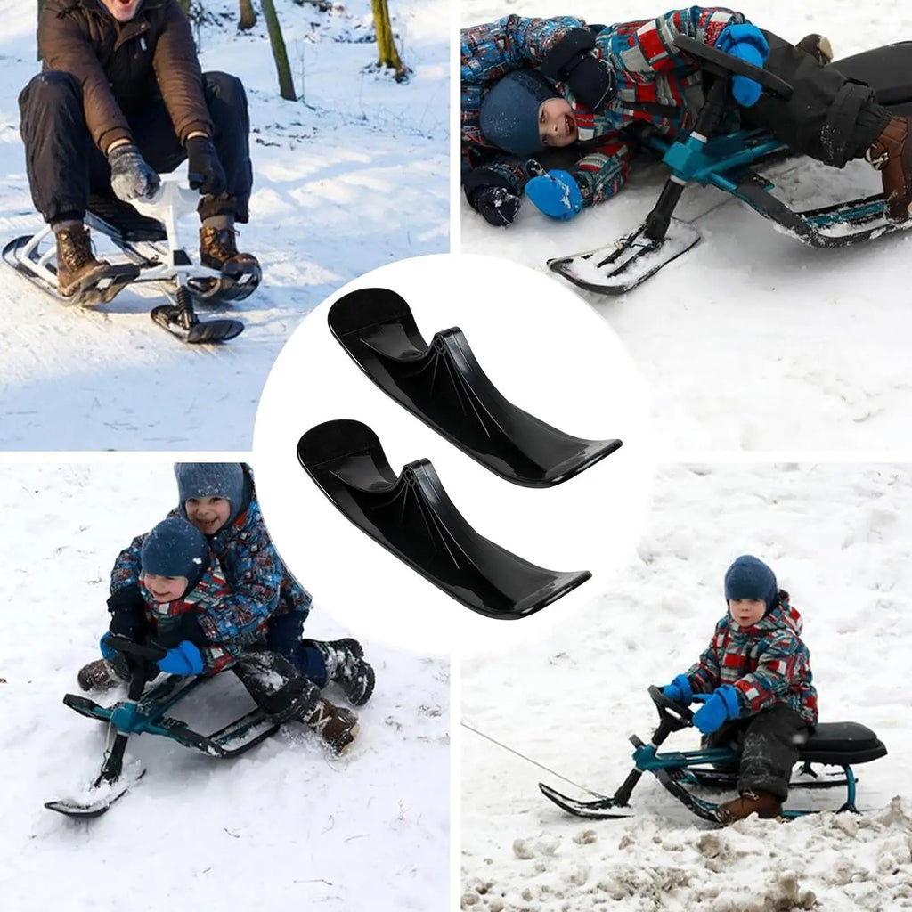 Kit de conversión de patinete de esquí, patinete de nieve para niños, Skooter de esquí, trineo para niños, accesorios para trineos al aire libre ﻿
