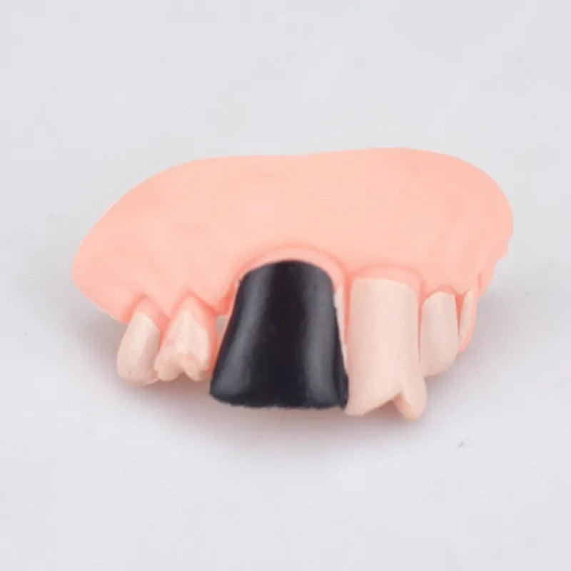 Dientes postizos para perros, dentaduras postizas divertidas, suministros de decoración para mascotas, Cosplay de Halloween, juguetes para humanos y vampiros, dentaduras postizas divertidas y difíciles