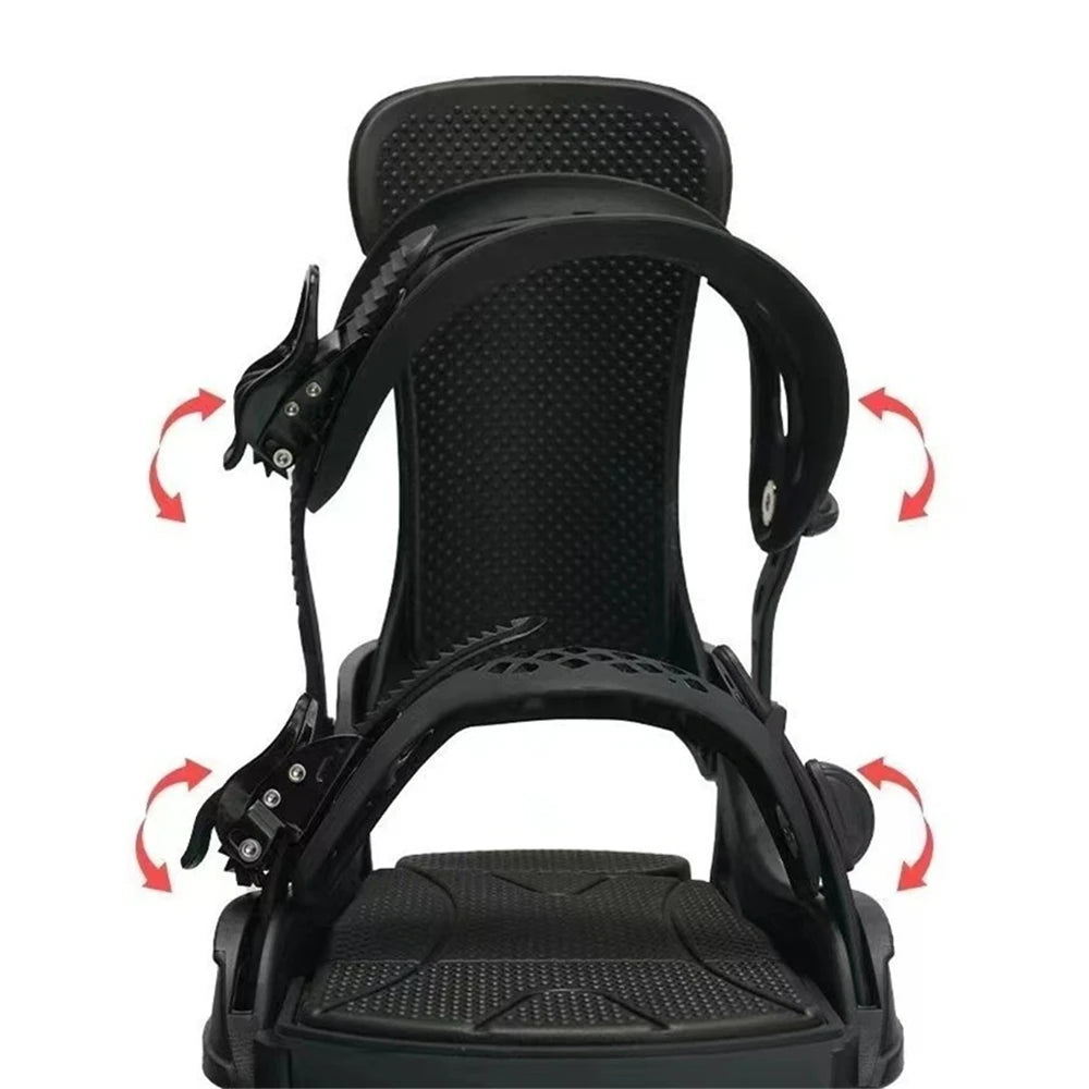 Fijaciones de snowboard Base cómoda y amortiguadora de encuadernación envuelta totalmente ajustable 3D