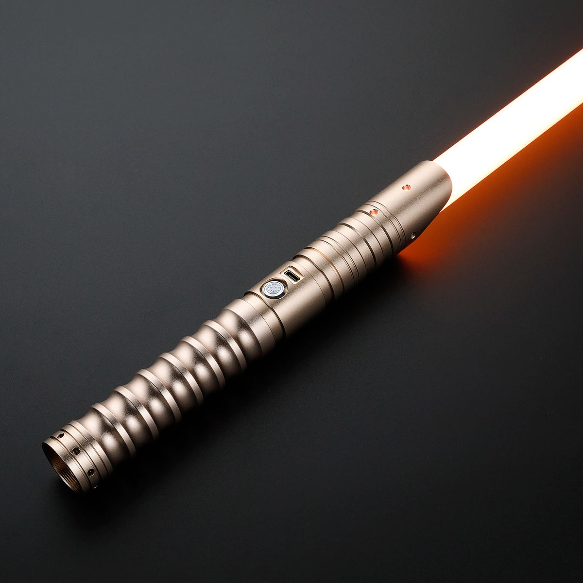 Sable de luz para duelo intenso DamienSaber Xeno3.0 con Bluetooth, swing fluido sensible, cambio de color infinito y 34 fuentes de sonido