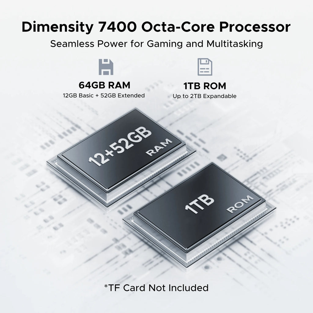 Smartphone ultrarresistente DOOGEE S200 Ultra 5G, Dimensity 7400, 64 GB de RAM (12+52) 1 TB de ROM, pantalla de 6,72'' a 120 Hz, batería de 11000 mAh, 66 W, NFC, Android 16