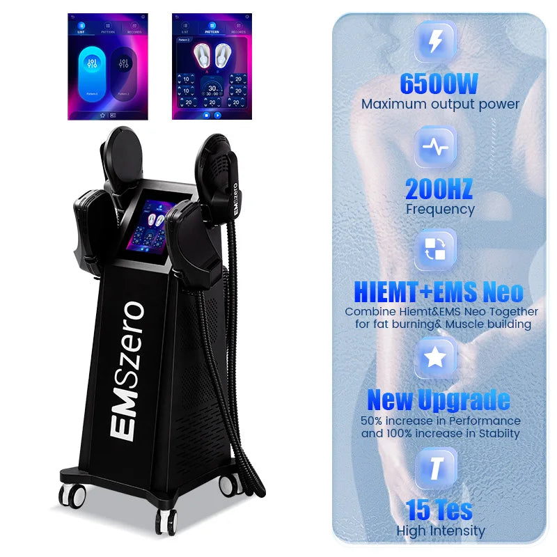 EMSZERO PRO 6500W NEO máquina de adelgazamiento EMS + EMS/EMT/RF Nova escultura corporal EMS salón de Estimulador muscular pélvico
