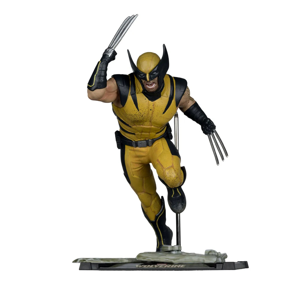 Mcfarlane Toys Wolverine, Estatua Articulada a Escala 1:10, Colección Marvel Games, Modelo Gold Label, Kit de Garaje