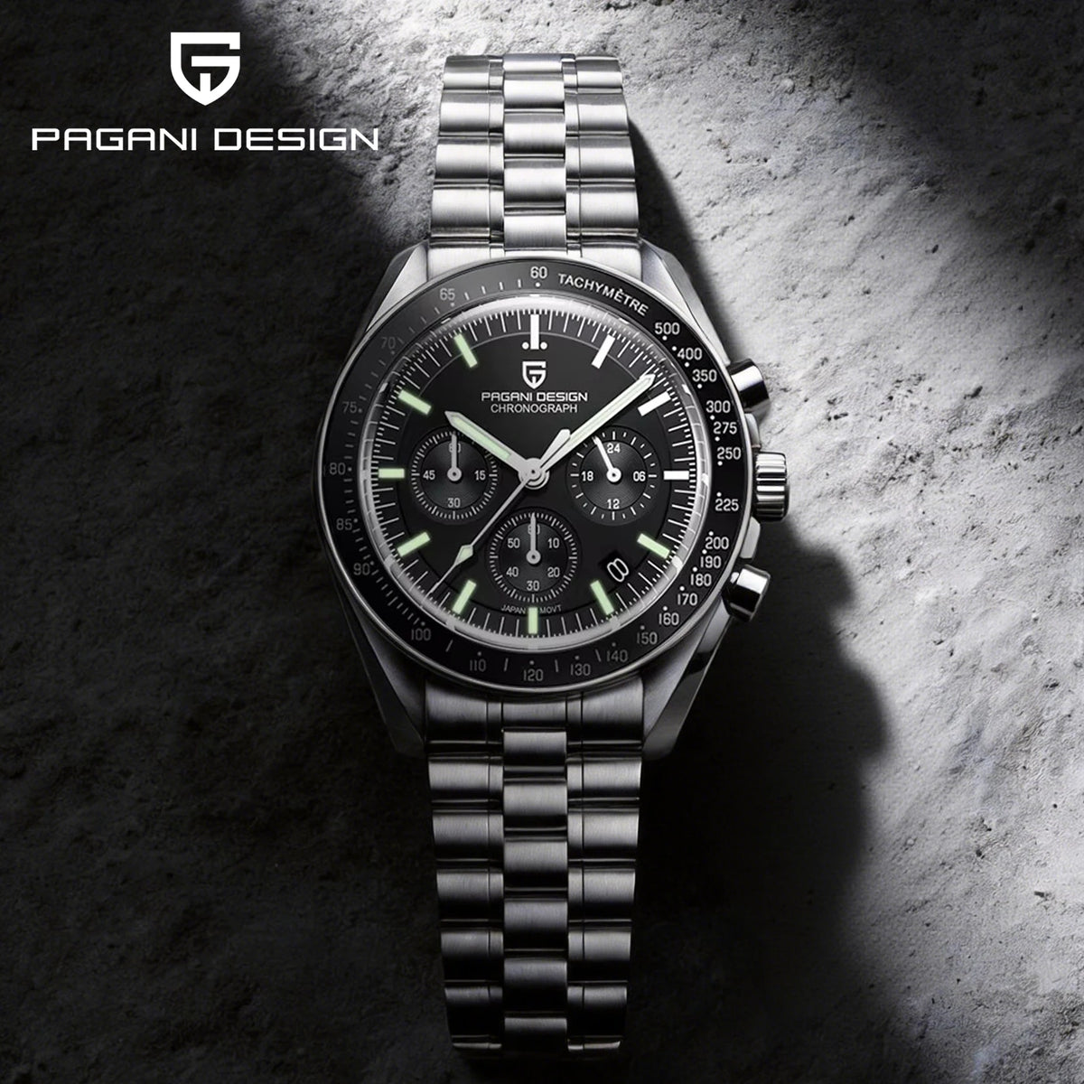 PAGANI DESIGN 2026 Nuevos Relojes de Hombre Reloj de Cuarzo de Lujo Superior para Hombres Cronógrafo de Velocidad con Fecha Automática Reloj de Pulsera con Espejo de Zafiro AR