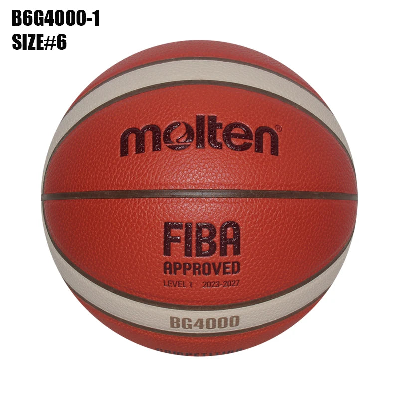 Balones de Baloncesto Originales Molten 2027, Tamaño 7/6/5, Material PU, para Juegos en Interiores y Exteriores, Entrenamiento, Hombres y Mujeres, Baloncesto
