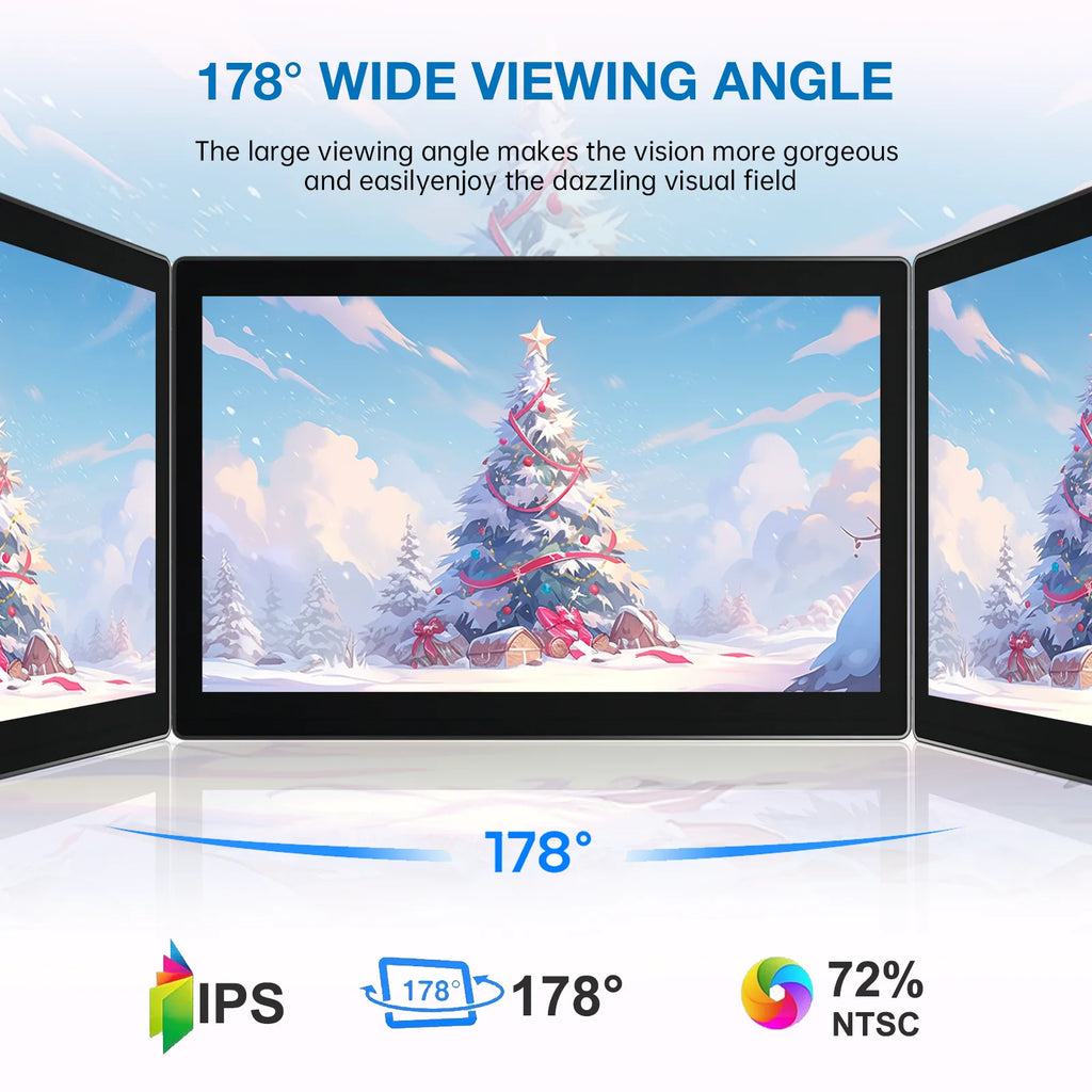 Monitor portátil WonTim de 6 pulgadas, con pantalla IPS de 1920x1080 y una luminosidad de 520 cd, ideal para la visualización de contenido en dispositivos de PC y como segunda pantalla.