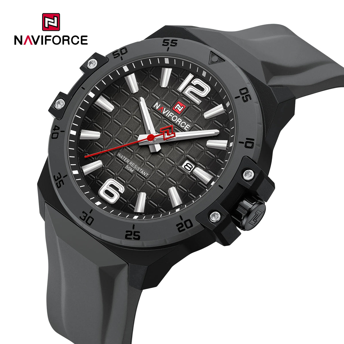 Reloj de lujo para hombre marca NAVIFORCE, reloj de pulsera de cuarzo original, moderno, elegante, resistente al agua y luminoso.