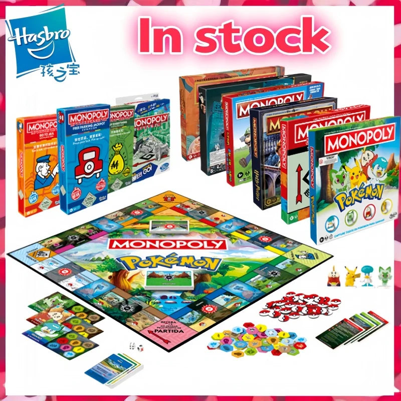Juego de mesa Monopoly Edición Clásica original de Hasbro, juego de estrategia de intercambio de propiedades para noches de fiesta en familia y reuniones de adultos
