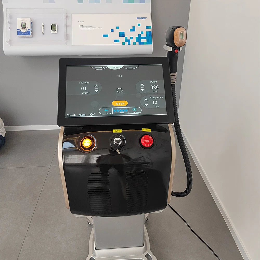 Depiladora láser de diodo profesional Ice Platinum de 6000 W, máquina para la depilación permanente, equipo para el tratamiento del vello en todo el cuerpo.