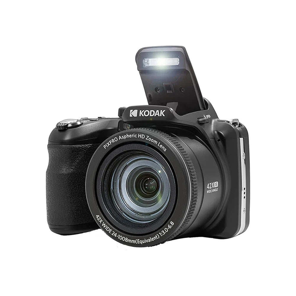 Cámara Digital Kodak PIXPRO AZ425, 20MP, Zoom Óptico 42X, Lente Gran Angular de 24mm con OIS, Video Full HD 1080P, Cámara para Vlogs de Viaje
