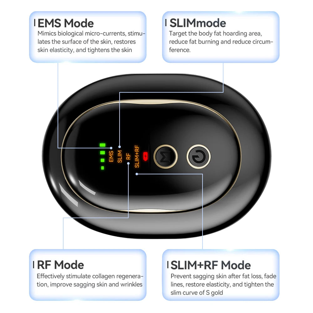 Masajeador Anticelulítico de 4 Modos, Máquina Eléctrica para Esculpir el Cuerpo, Quemador de Grasa, Adelgazante Corporal, Dispositivo de Belleza para Lifting Facial