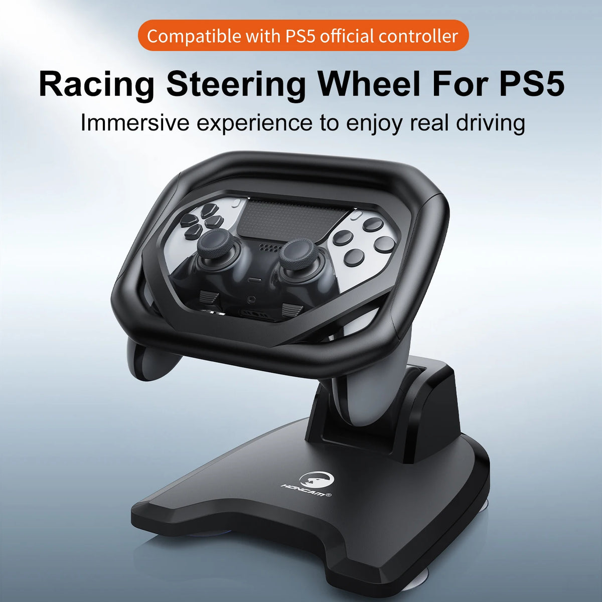 Soporte para volante HONCAM para PS5 y mando PS5 DualSense Edge con soporte de altura ajustable para Playstation 5