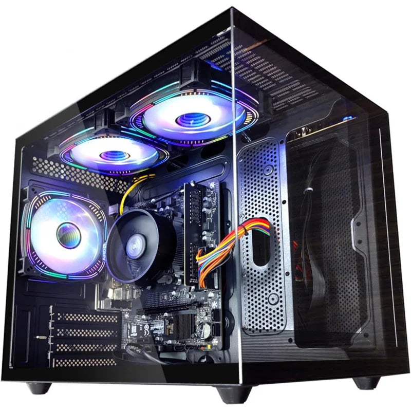 PC para juegos |   Ryzen5 5600GT |   SSD NVMe de 512 GB |   16 GB de RAM |   Torres Preconstruidas con WiFi 6, Computadora de Escritorio Negra