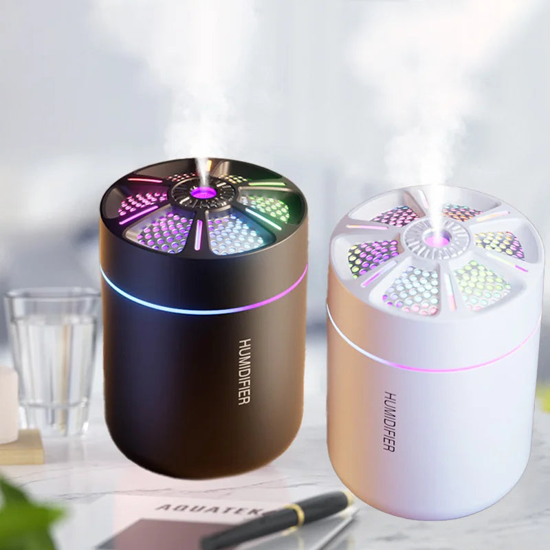 Mini humidificador de aire de 180 ml, difusor de aromaterapia, pulverizador de aceites esenciales para aromaterapia, humidificador silencioso para el hogar, el dormitorio o el coche.