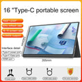Lanlipu, monitor portátil de 14, 15,6 y 16 pulgadas, pantalla adicional ultrafina, resolución 1920 x 1200, para PC, teléfonos móviles, Xbox, Switch, PS4/5.