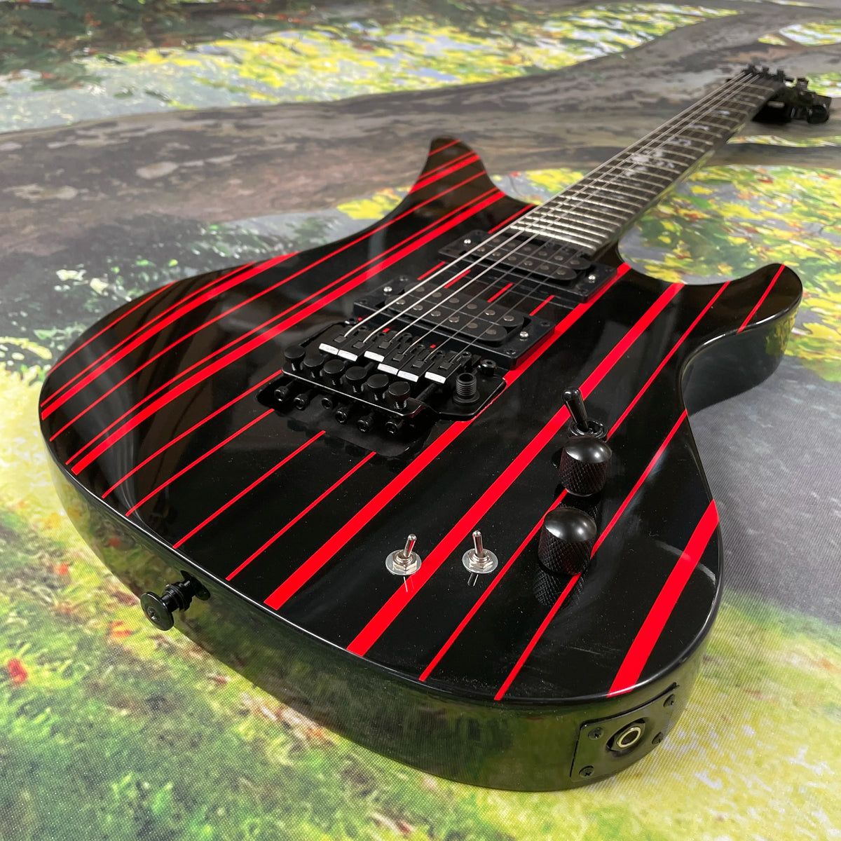 Guitarra eléctrica clásica de 6 cuerdas, con doble pastilla para speed-picking, guitarra eléctrica de metal rock