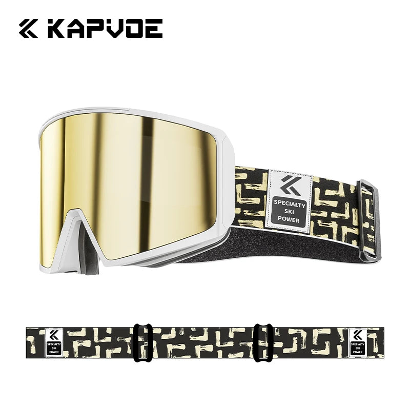 KAPVOE-Gafas de esquí para hombre y mujer, lentes para Snowboard, esquí de montaña y deportes de nieve