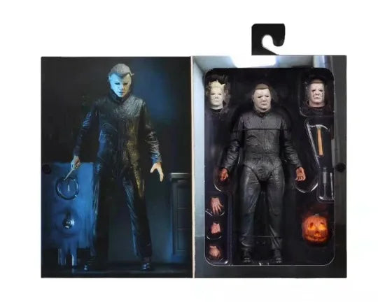 Oferta Limitada: Figuras de Acción de Michael Myers y Chucky de Halloween 2 Ultimate, Articuladas y Móviles, 18 cm