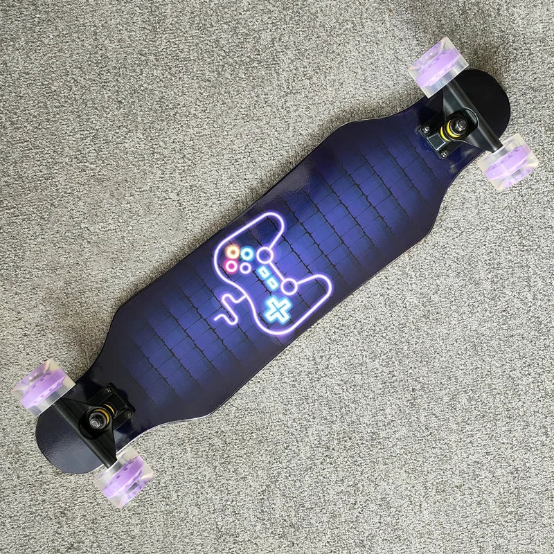 Patineta de Calle Profesional para Danza, Longboard, Tabla de Cruising, Apta para Hombres, Mujeres, Niños y Nuevos Conductores