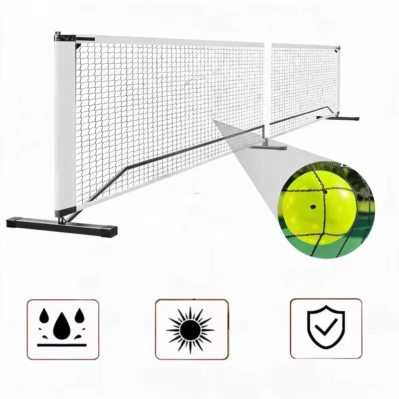 Red de bádminton portátil de 6,7 m x 0,66 m, red deportiva de malla de nailon duradera para entrenamiento de tenis y pickleball en interiores y exteriores