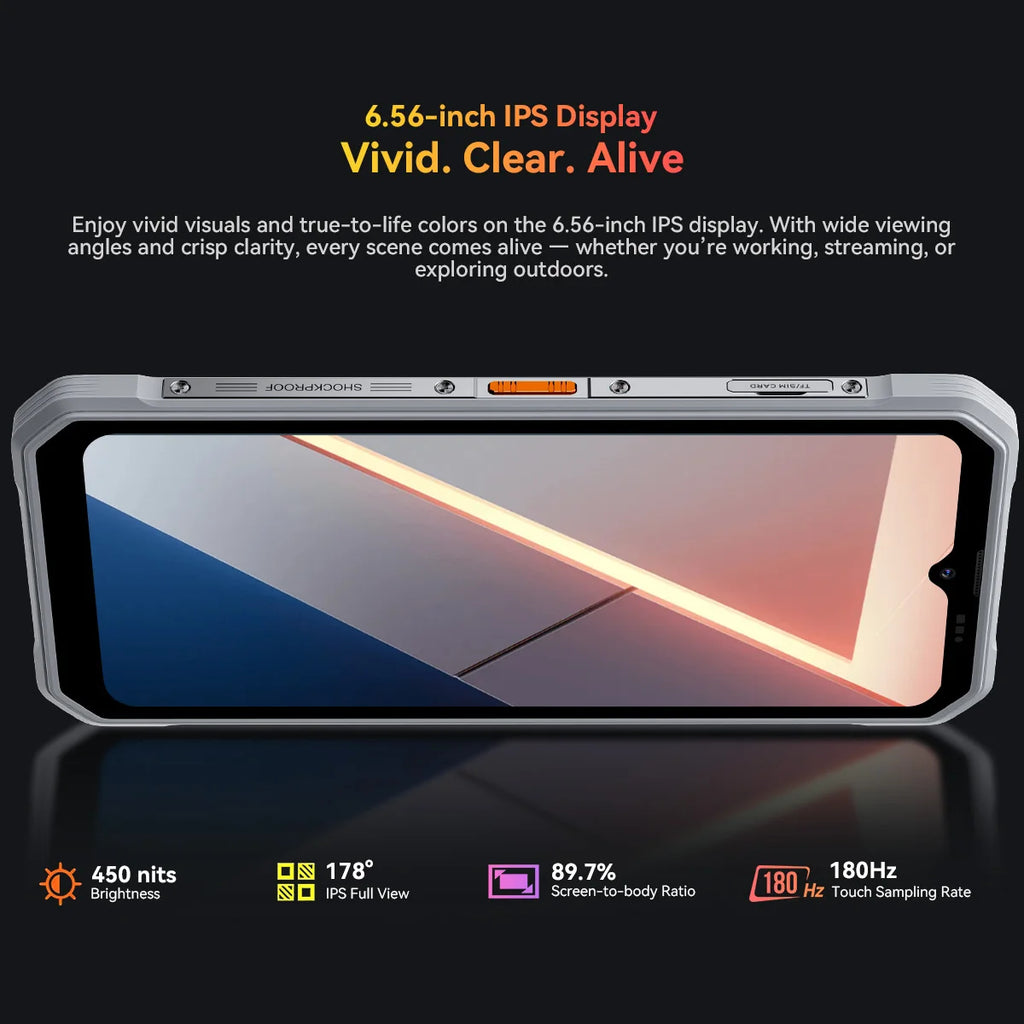 Teléfono inteligente ultrarresistente Blackview OSCAL MARINE 3, pantalla HD de 6,56" a 90 Hz, Helio G81, cámara de 13 MP + 16 MP, batería de 5000 mAh, móvil con Android 16