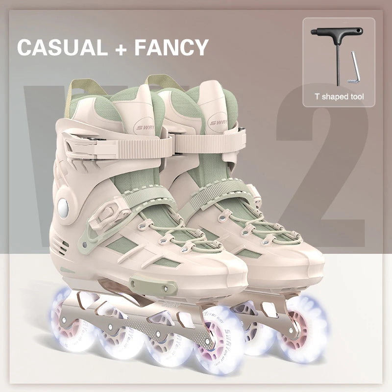 Patines Profesionales para Hombre y Mujer, Patines en Línea de Carreras, Patines de Ruedas, Patinaje sobre Ruedas