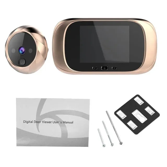 Visor de puerta Digital, mirilla, cámara de puerta, timbre, visión nocturna de 2,8 pulgadas, sesión de fotos, monitoreo de puerta Digital para seguridad del hogar