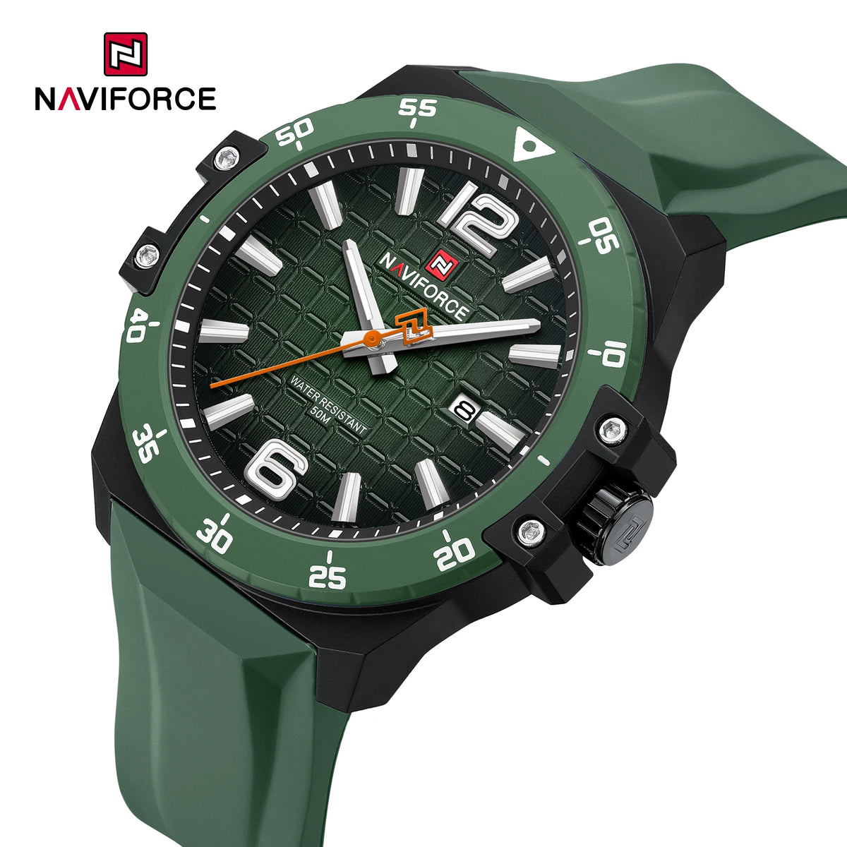 Reloj de lujo para hombre marca NAVIFORCE, reloj de pulsera de cuarzo original, moderno, elegante, resistente al agua y luminoso.