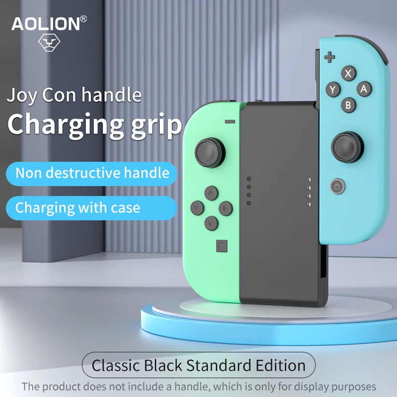 Soporte de agarre de carga portátil Aolion para Nintendo Switch/OLED para controlador Joy-con base de carga para accesorios de juego Switch