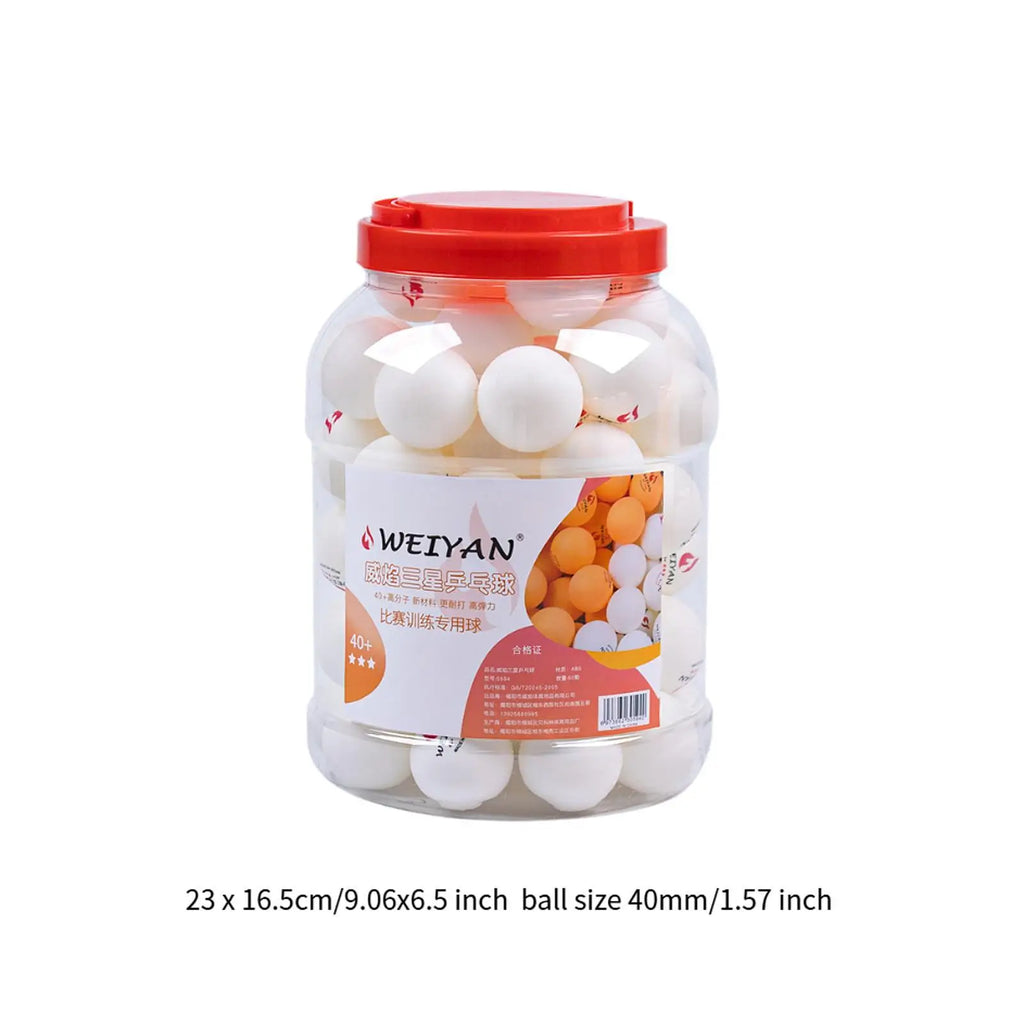 60 Pelotas de Ping Pong de Primera Calidad, Pelotas de Tenis de Mesa de 40 mm con Elasticidad para Entrenamiento en Interiores y Exteriores, Práctica y Juego Recreativo