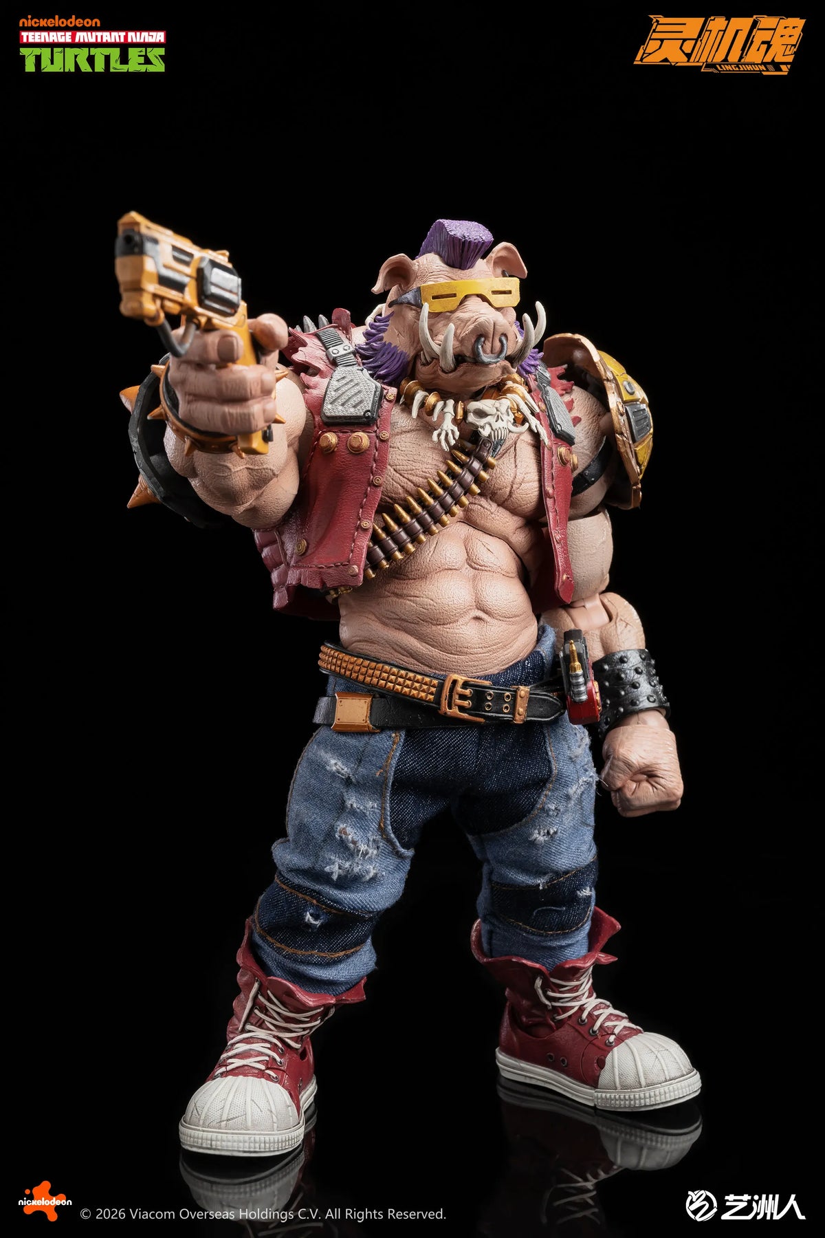 Figura de acción de Rocksteady y Bebop de las Tortugas Ninja, modelo de anime, juguete, muñeco, coleccionables de moda, preventa