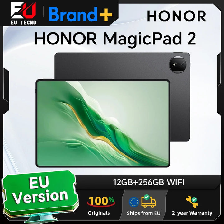 Tablet HONOR MagicPad 2, versión europea, batería de 10050 mAh, tablet Android, pantalla OLED de 12.3 pulgadas, Snapdragon 8s Gen 3, cámara trasera de 13 MP