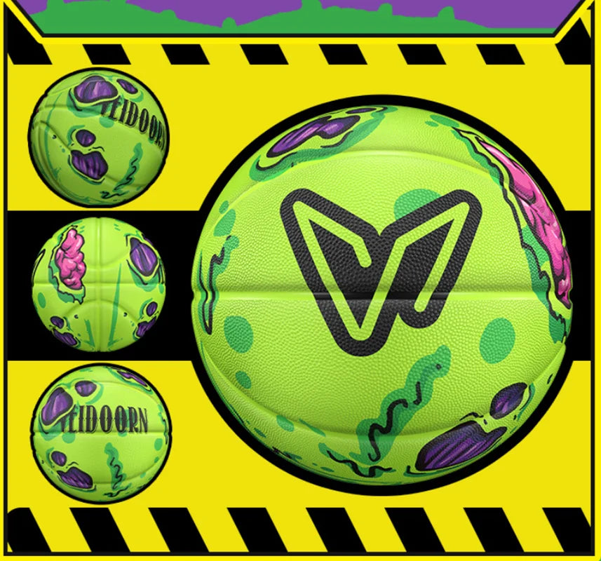 No. 7 patrones de anime en caucho con una buena sensación al tacto y resistencia al desgaste, adecuados para juegos de baloncesto en interiores/exteriores para adolescentes.