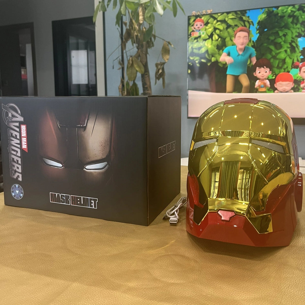 Máscara de Iron Man 2026, Réplica 1:1, Casco Eléctrico con Control por Voz, Modelo para Adultos, Juguete, Regalo de Cumpleaños