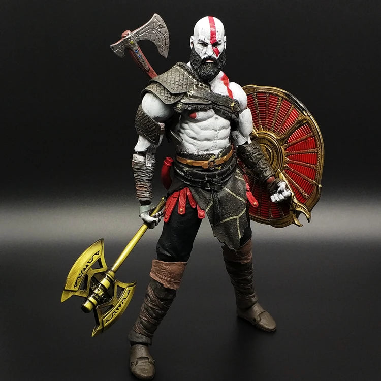 Figura de colección de 7 pulgadas de edición limitada de Kratos y su hijo, muñeco articulado de adorno