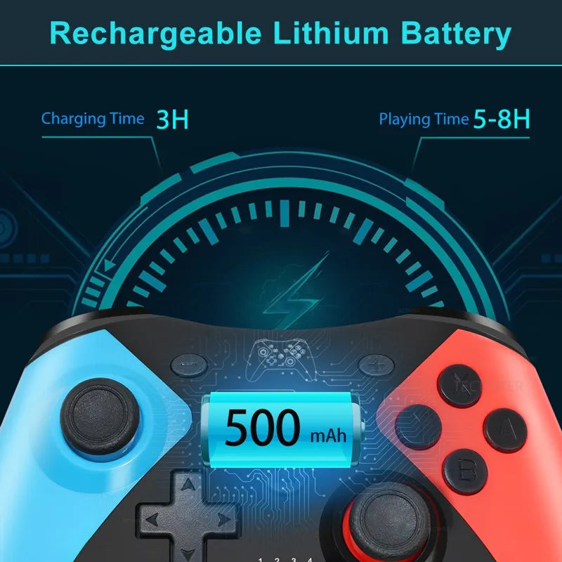 Controlador inalámbrico Compatible con Bluetooth para Nintendo Switch y Switch 2 consola Android Gamepad PC Controle para accesorios NS