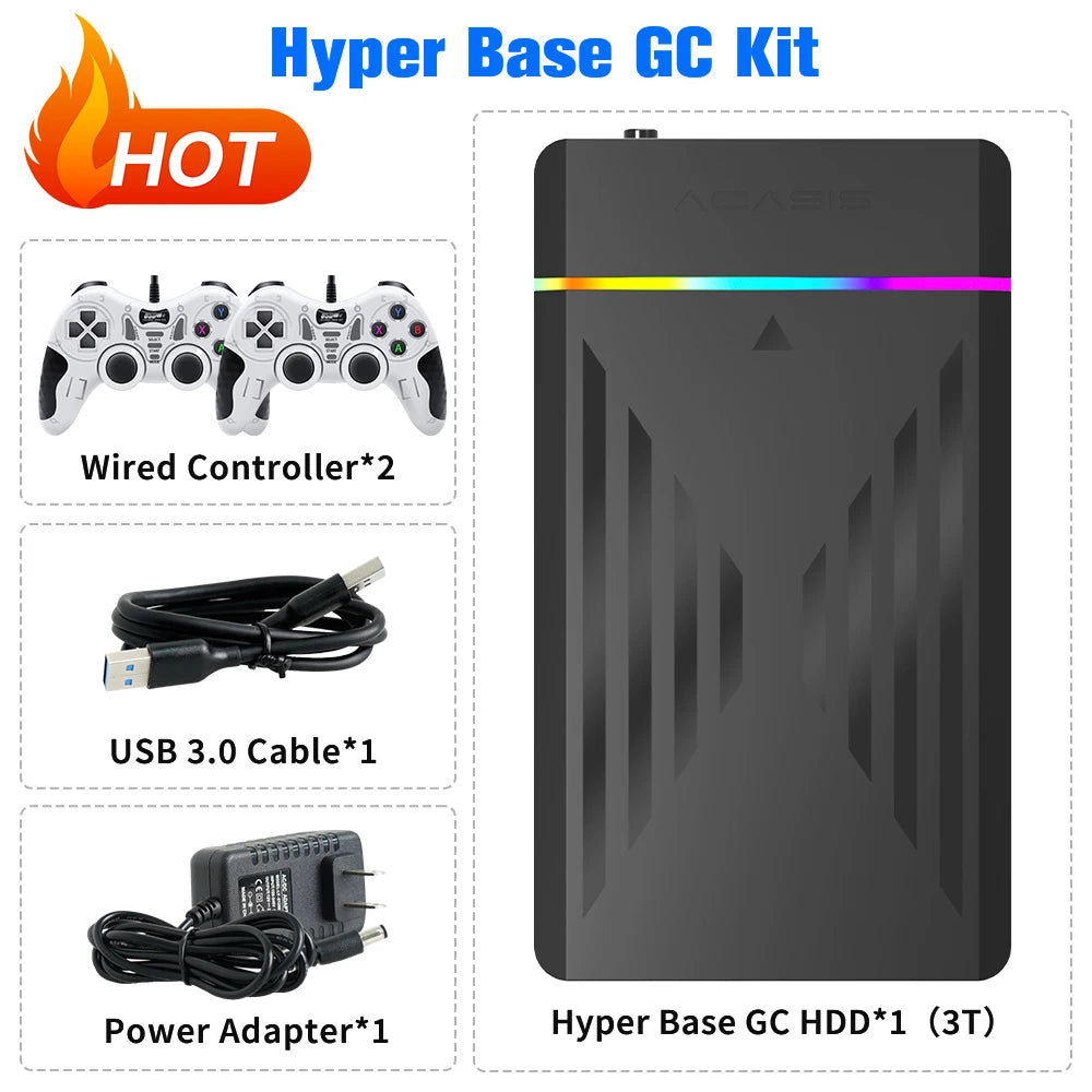 Retro Gaming HDD Retrobat&amp;Playnite&amp;Launchbox OS para PS4/PS3/PS2/PS1/SWITCH/N64/DC/WIIU 39 Emuladores para Windows con más de 17000 juegos