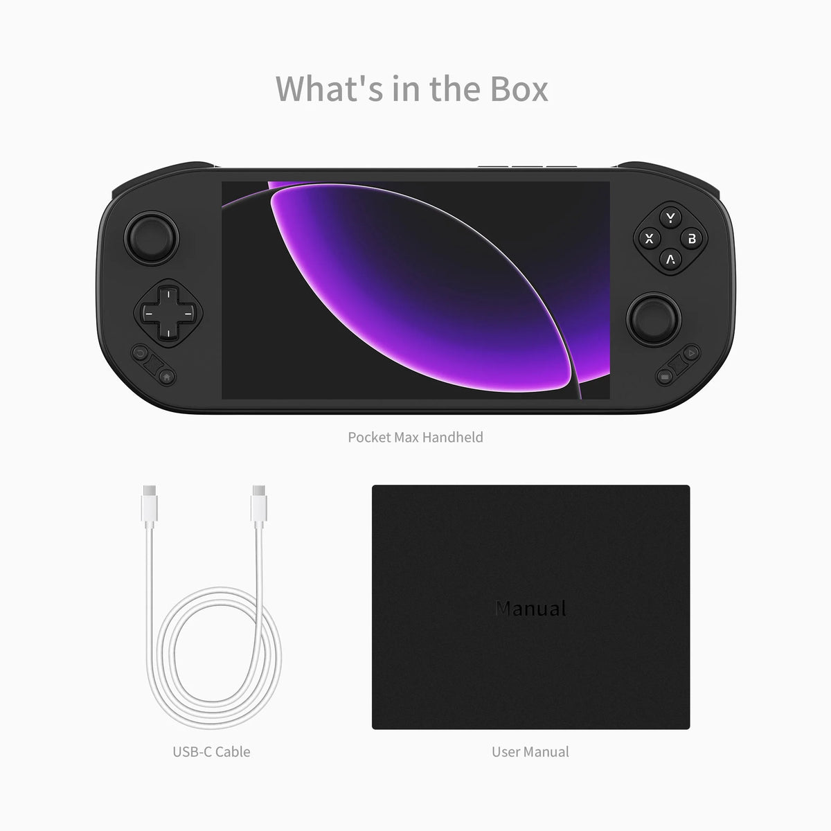 MANGMI POCKET MAX Retro Handheld Game Console, 7 Inch 144Hz OLED Screen, Snapdragon 865, Android 13, 8000mAh Battery, 27W Fast Charging, Portable Video Player, Perfect Gift for Gamers