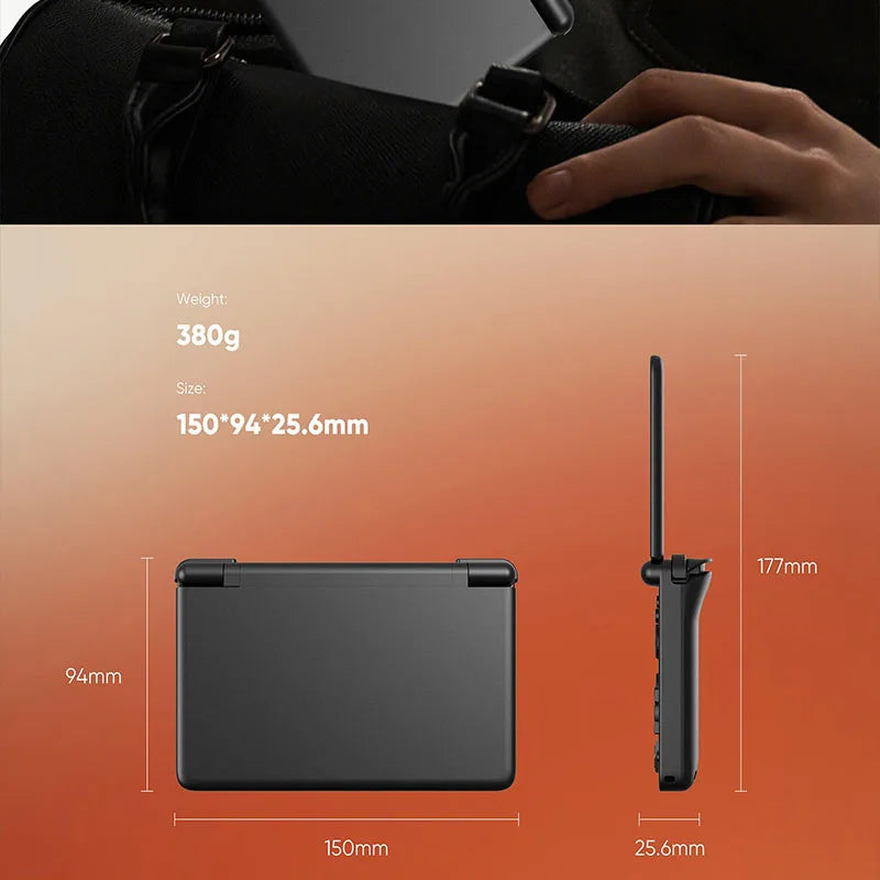 AYN THOR Pocket Flip Up Player Consoles Support WiFi7 BT5.3 Handheld Game Consoles 6''IPS and 3.92''IPS Dual Screen Video Game Console
