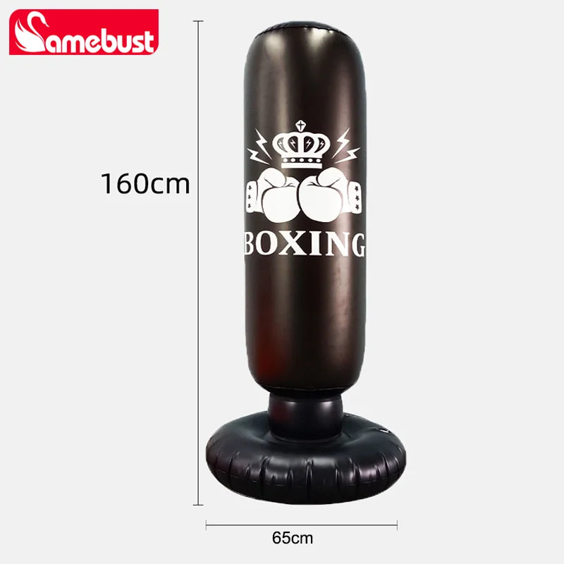 Saco de Boxeo Inflable Camebust, Saco de Boxeo Rebotable, Equipo de Boxeo Inflable para Relajación Diaria