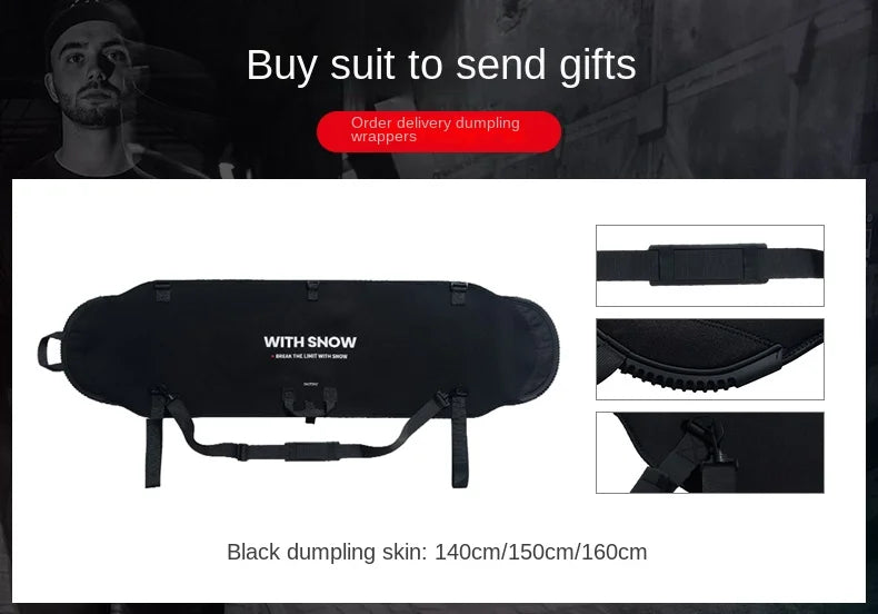 Traje de carreras de esquí de madera para adultos, tabla de tallado plano de rango completo, soporte de Snowboard para hombres y mujeres, estilo deportivo